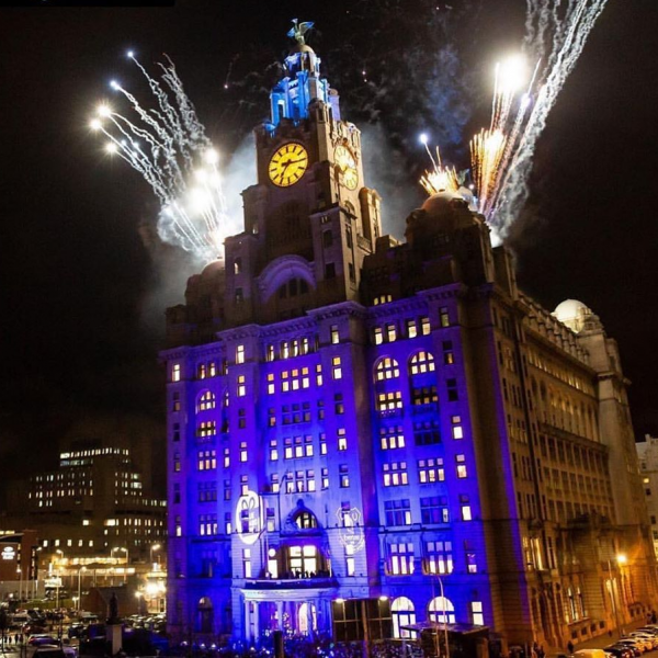 Royal Liver Building - Blue Christmas